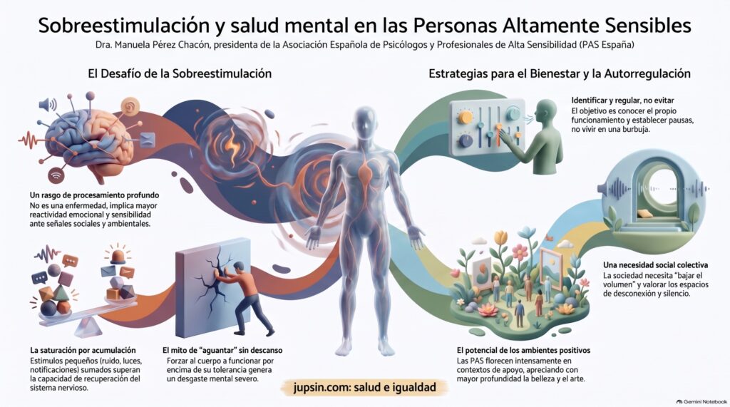 La alta sensibilidad no es una enfermedad ni un trastorno mental. Es un rasgo que refleja diferencias individuales en la forma de percibir, procesar y responder a la información del entorno.