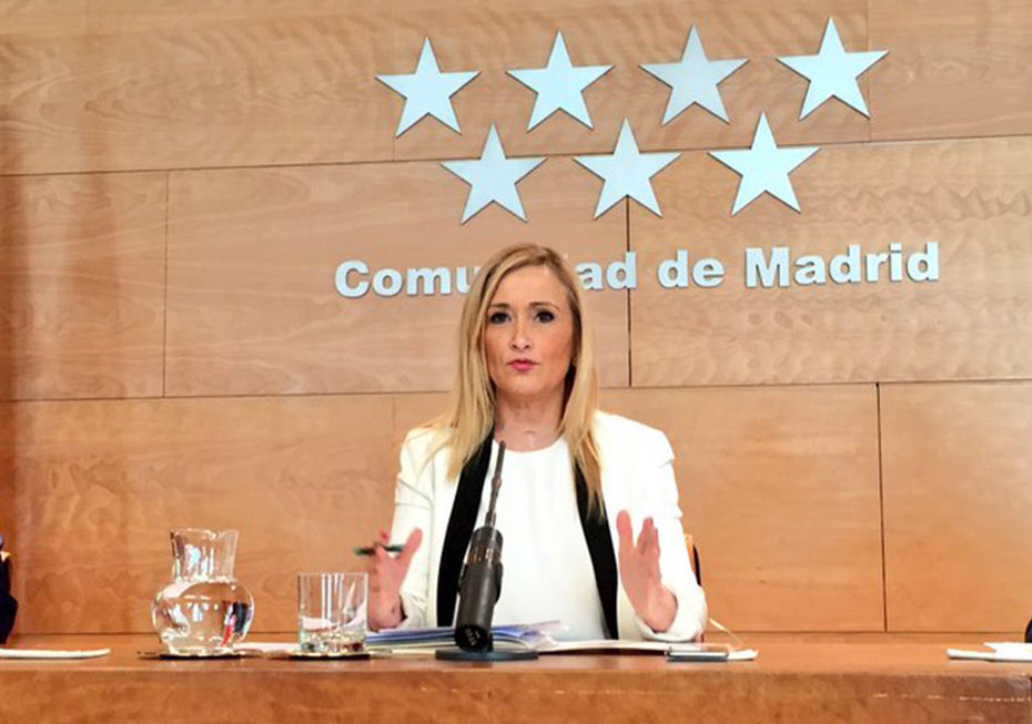 Cristina Cifuentes, presidenta de la Comunidad Autónoma de Madrid
